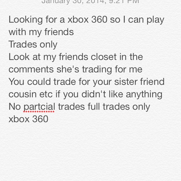 Looking for xbox