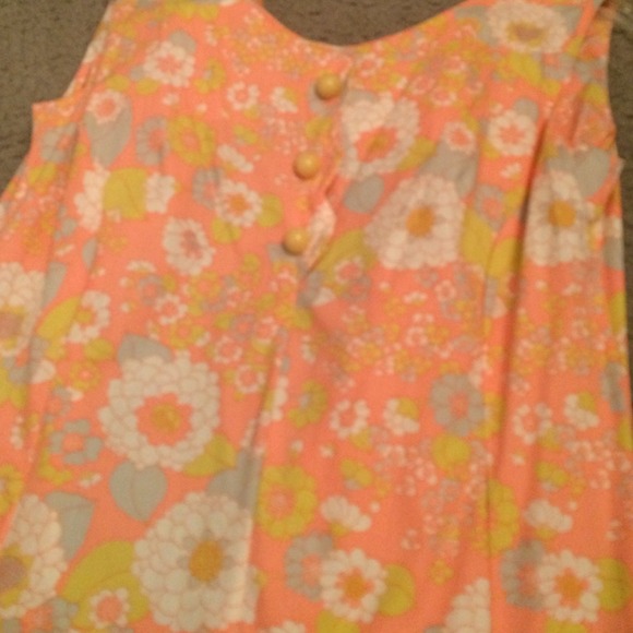 Vintage 1950's dress, floral - Picture 2 of 4