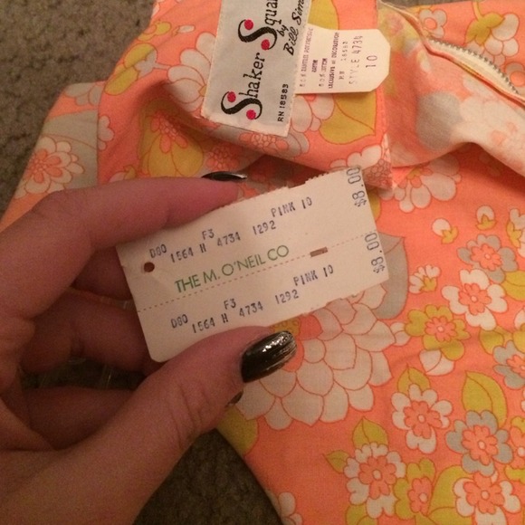 Vintage 1950's dress, floral - Picture 4 of 4