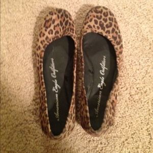 American Eagle Leopard/cheetah flats! Never worn!
