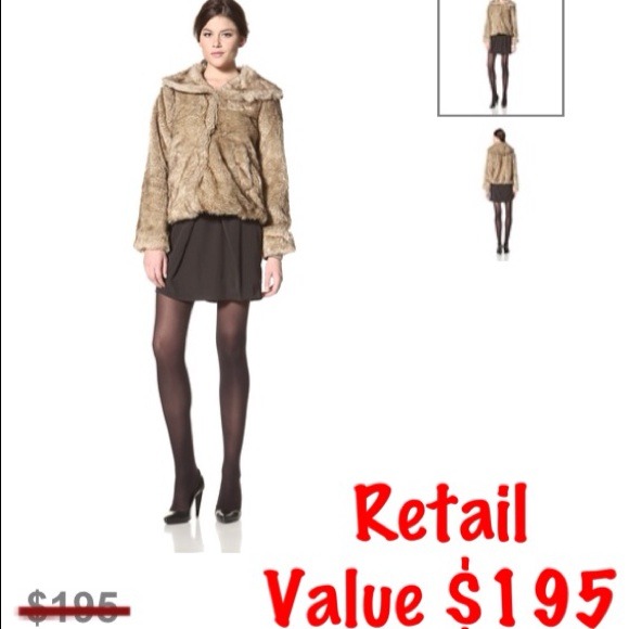 LatteBLACK Womens Faux Fur Chubby Coat (Roomy Fit)