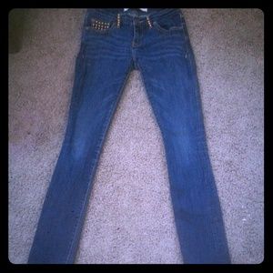 A&f studded skinny jeans