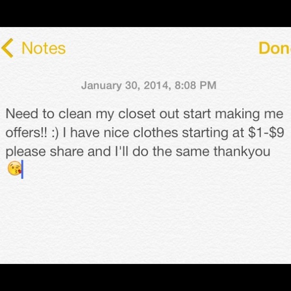 Clothes starting at $1!!