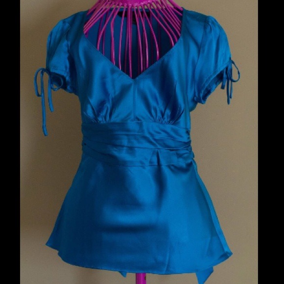SOLD Blue Express Top Blouse