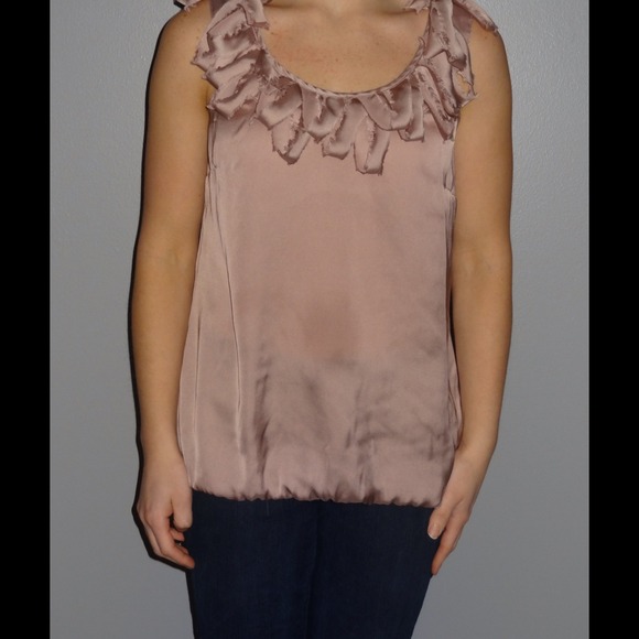 Rose Tank with Fringe