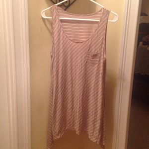 *** SOLD *** Tan and white top
