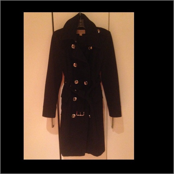 Navy wool Michael Kors coat