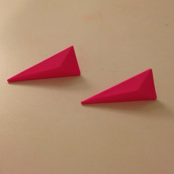 Street style neon pop earring pink