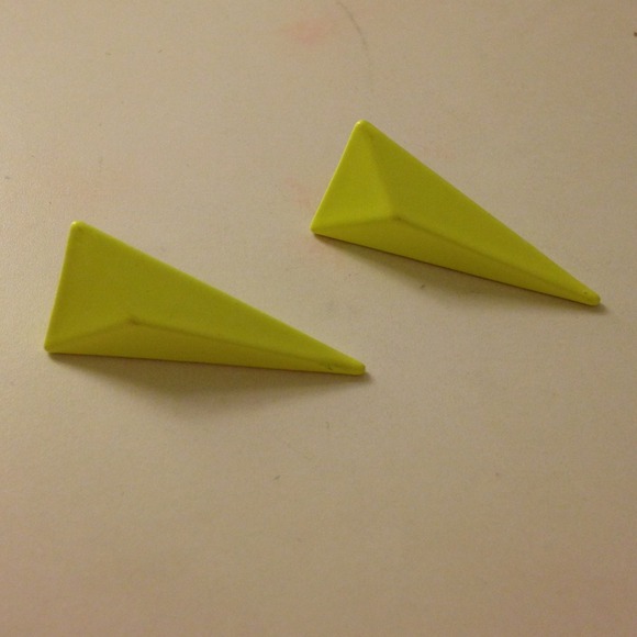 SOLD OUT! Street style neon earring light yellow