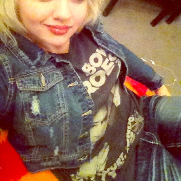 Super cute jean jacket! Retro flare