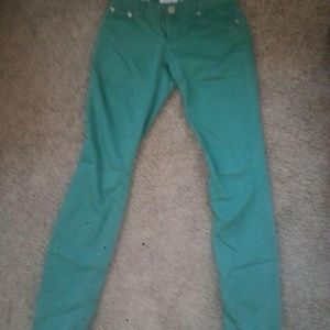 Green skinny jeans **sale**