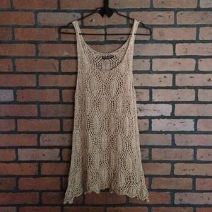🚫SOLD🚫 Brandy Melville crochet knit tank