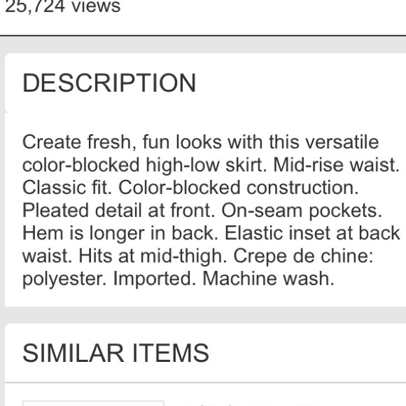 🎀HP 02/18 NWT BCBG high-low skirt 🎀 - Picture 2 of 4