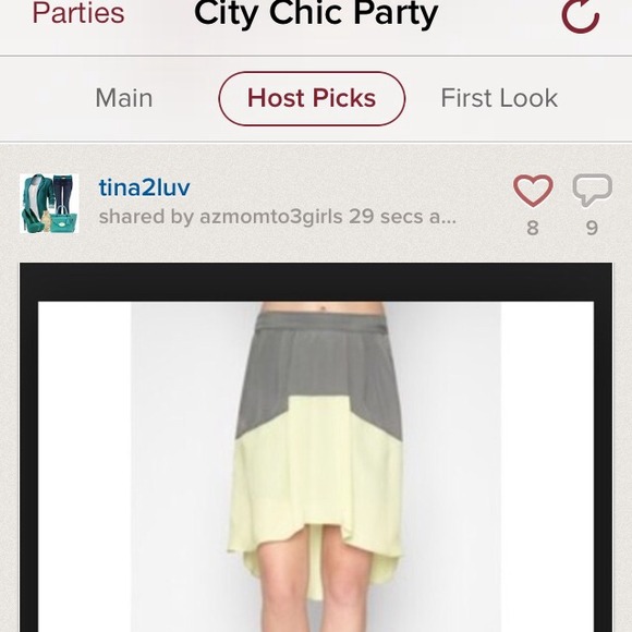 🎀HP 02/18 NWT BCBG high-low skirt 🎀 - Picture 4 of 4