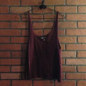 🚫SOLD🚫 Brandy Melville crochet knit tank
