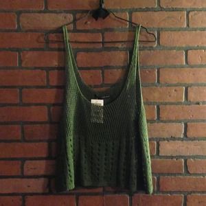 🚫SOLD🚫 Brandy Melville crochet knit tank