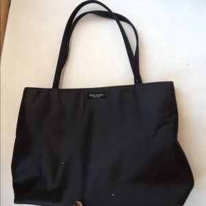Kate Spade black nylon tote bag purse