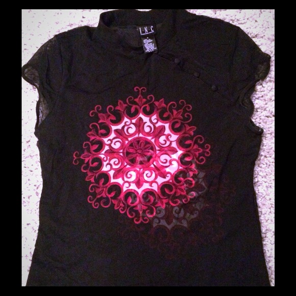 ***Sold in bundle*** I.N.C. Asian Style Top