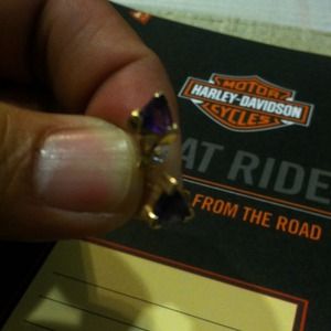 14k amethyst earrings Reserved honghoa21