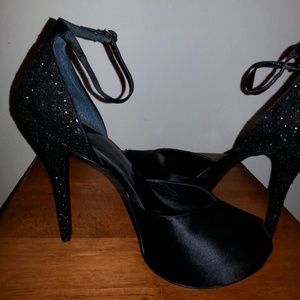 Black evening shoes