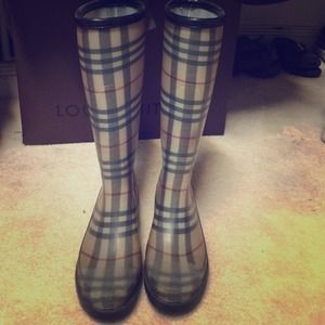 Burberry rain boots
