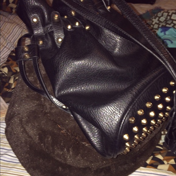 Black studded bag... NEW never used