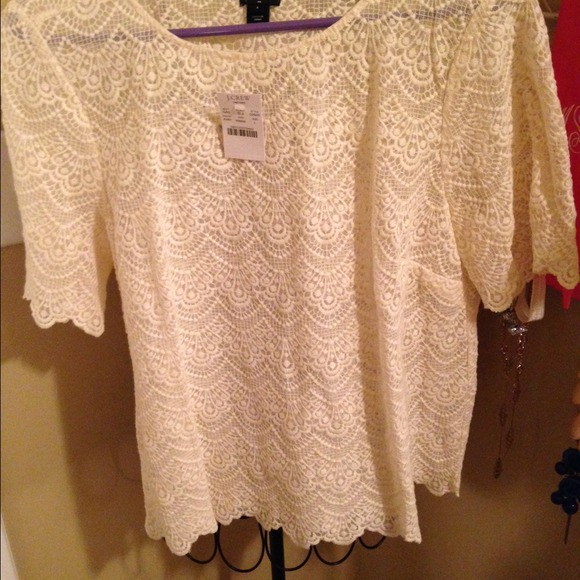 jcrew Tops - Jcrew lace top with tags
