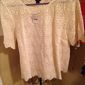 Jcrew lace top with tags