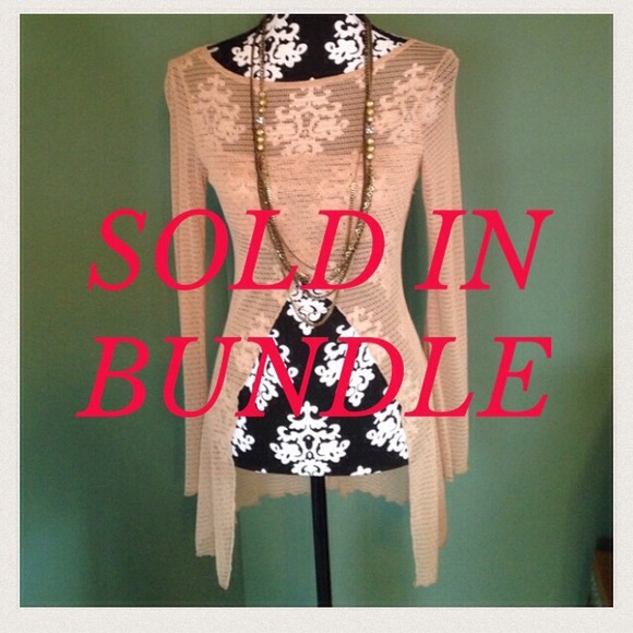 Misdemeaner Tops - **BUNDLED**Hi low top/coverup