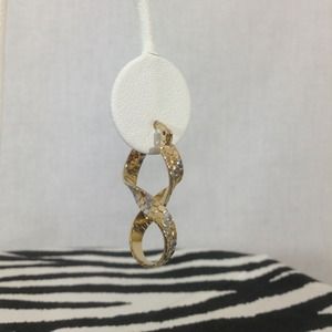 14K Gold Filled Unmarked 2 Tone Figure 8 Hoops
