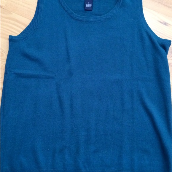 π»NWT SUSAN GRAVER BEAUTIFUL TEAL TWIN SWEATER SET - Picture 4 of 4