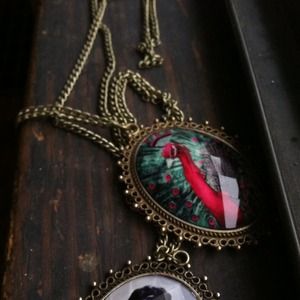 Peacock pendant necklace
