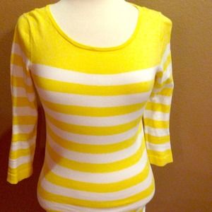 Yellow/White stripped sweater