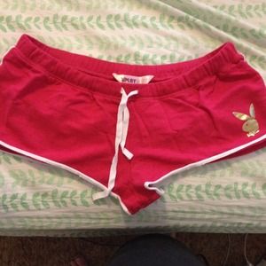 Dark pink playmate shorts