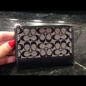 Authentic Coach Mini Skinny in Signature Canvas