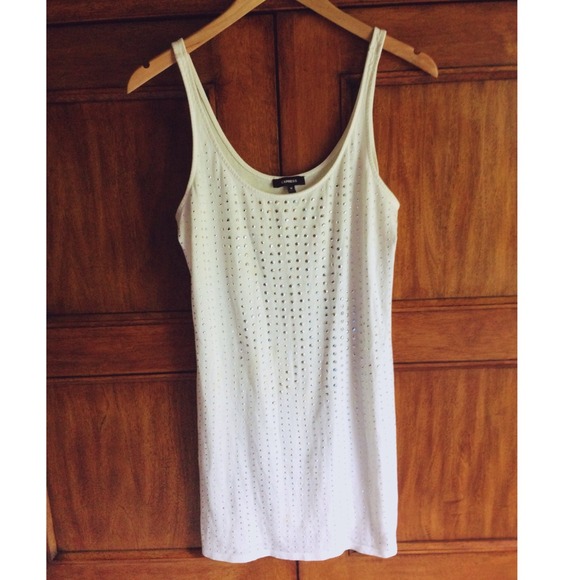 🚫Sold in bundle!🚫Express White Tank/Dress - Picture 2 of 4
