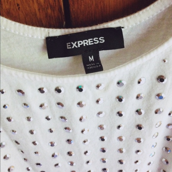 🚫Sold in bundle!🚫Express White Tank/Dress - Picture 3 of 4