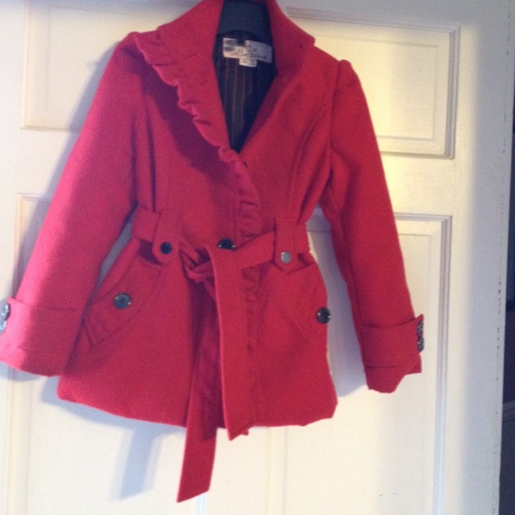 ❎❎❎ Little Girls RED peacoat