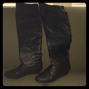 Black over the knee boots