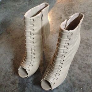 Cute open-toe booties!