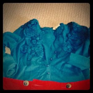 3/4 sleeve sweater from anthro with detailing