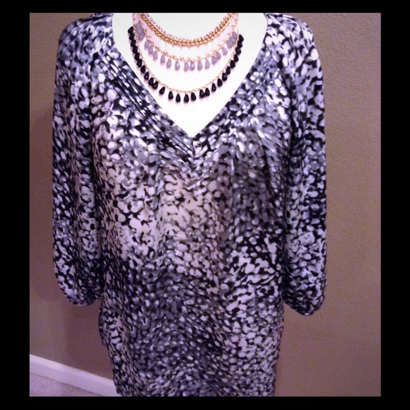 NWT Satin Flowy Top
