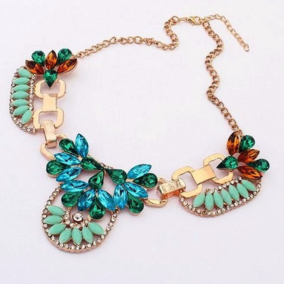 Cheery Jewel Statement Necklace