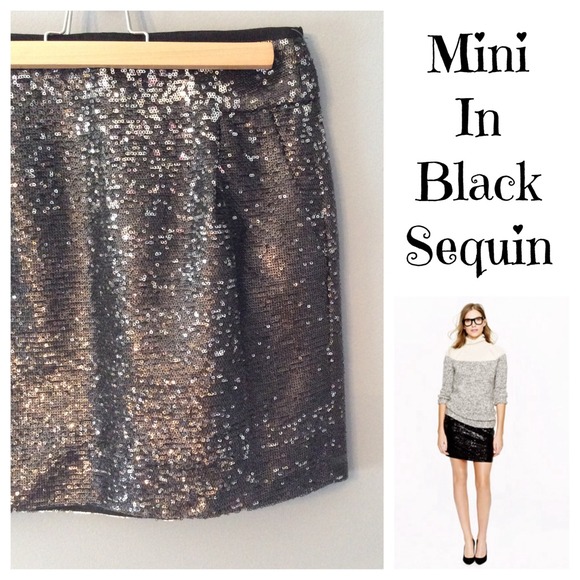 J. Crew Dresses & Skirts - ✨Sale from $35!✨J. Crew Mini in Black Sequins