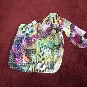 Charlotte Russe one sleeve off the shoulder top