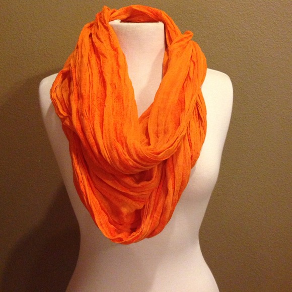 Orange Infinity Scarf