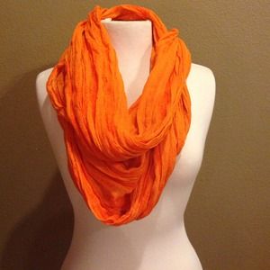 Orange Infinity Scarf