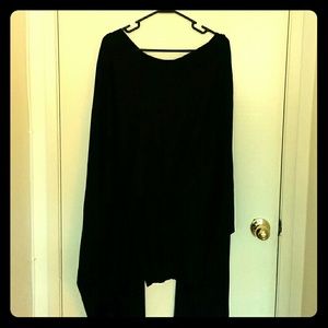 Overtsized shirt w scarf attached