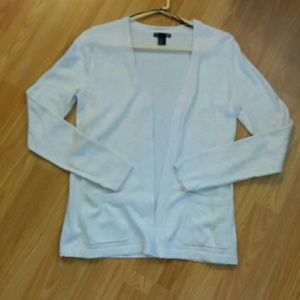 Forever 21 white knitted cardign