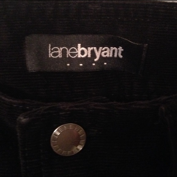 Black corduroy pants.  Size 14 - Lane Bryant - Picture 2 of 3